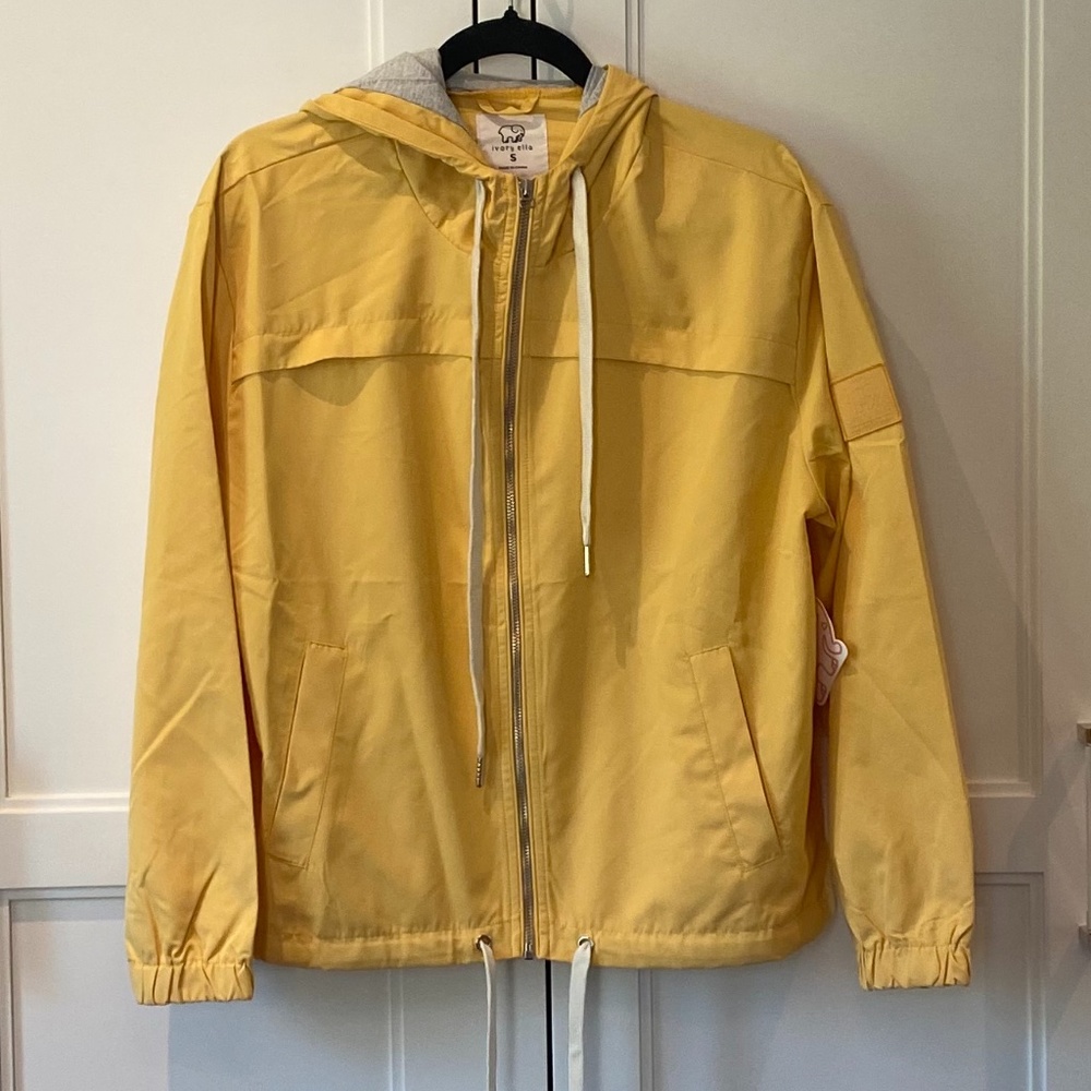 NWT Ivory Ella Windbreaker- Yellow